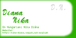 diana nika business card
